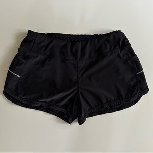 Athleta Lined Ready Set Go Black Running Shorts